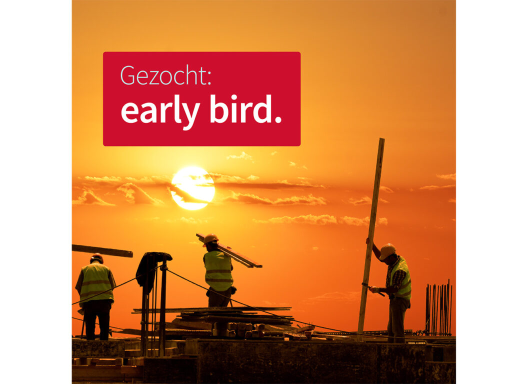 Groot bouwbedrijf zoekt vogelaars! Maar paaldansers zijn ook welkom …
