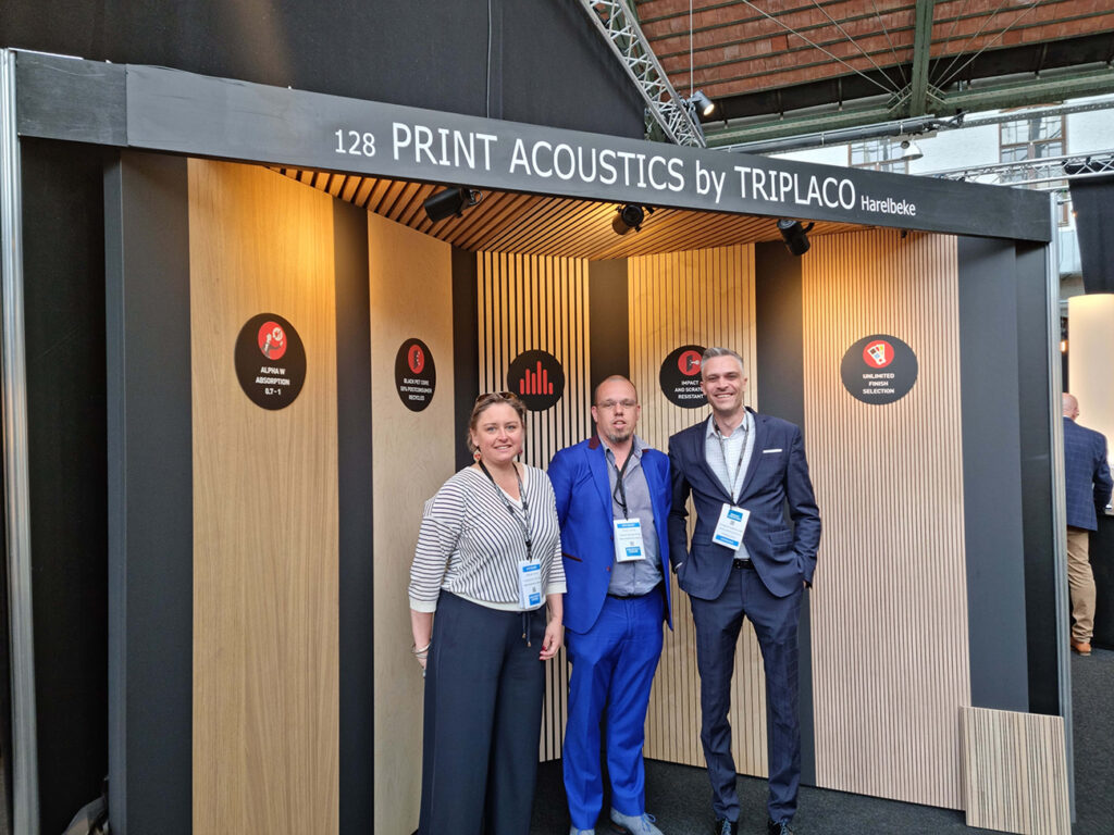 Triplaco Print Acoustics neemt deel aan Architect@work Brussel 1-2 Juni 2022